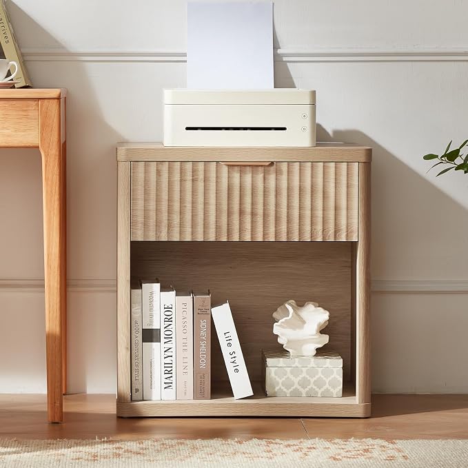 LEYAOYAO Fluted Nightstand - Image 9