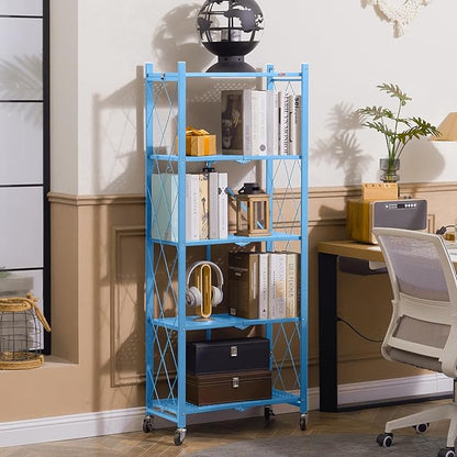 DEANIC 5-Shelf Folding Bookcase - Image 2