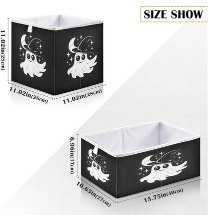 Halloween Black Closet Organizers Storage Cubes Storage Bins Shelf Baskets - Image 3