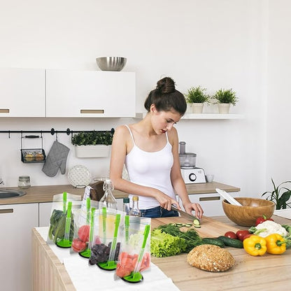 4 Pcs Baggy Rack Freezer Bag Holder Stand - Image 6