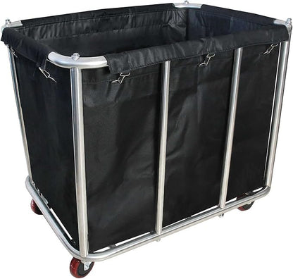 Laundry Cart Commercial, 11.35 Bushel Large Industrial Rolling Laundry Hamper by Graywlof