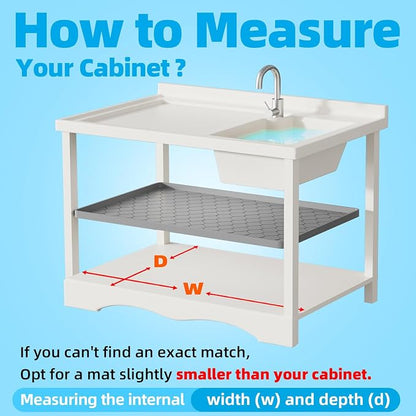 Silicone Under Sink Mat 40" x 22", kitchen Essentials and Gadgets, Shelf liner - Image 6