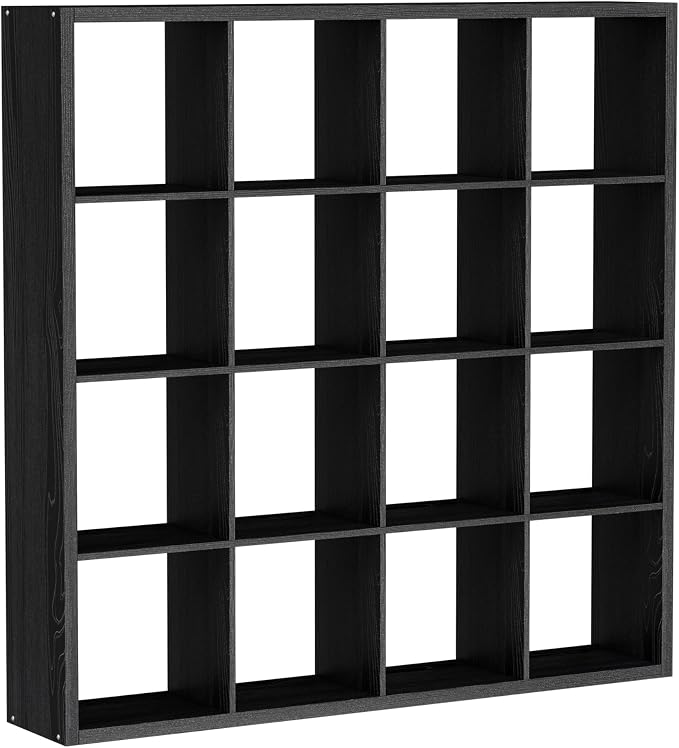16-Cube Storage Organizer Bookcase, Thick Frame Wood Grain Storage Shelf - Image 9