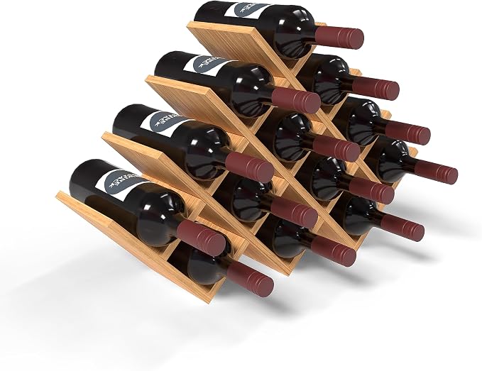 13 Bottle Bamboo Small Wine Rack by WineStack
