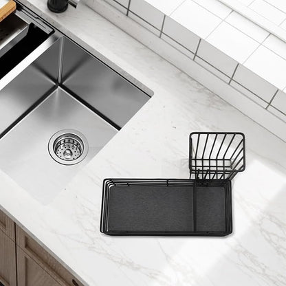Efficient Sink Caddy with Removable Brush Holder and Water Absorbent Diatomite - Image 6