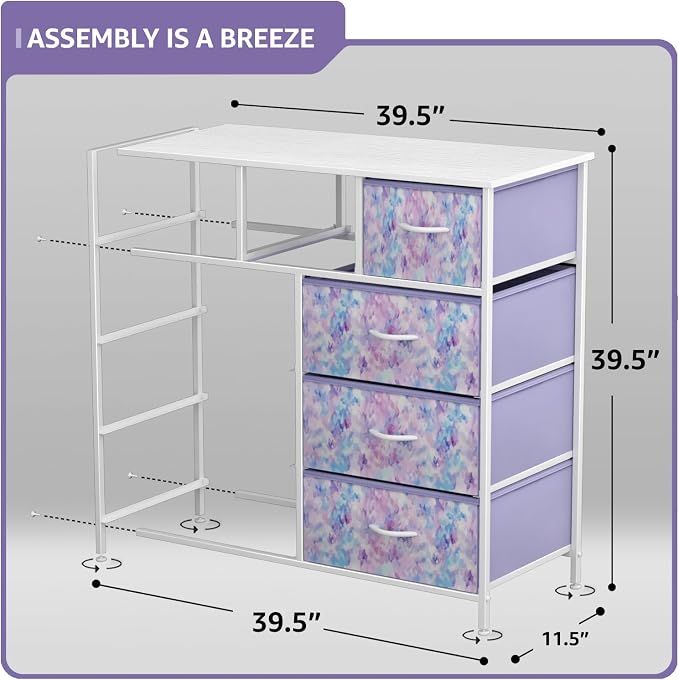 Sorbus Kids Dresser with 9 Drawers - Image 3