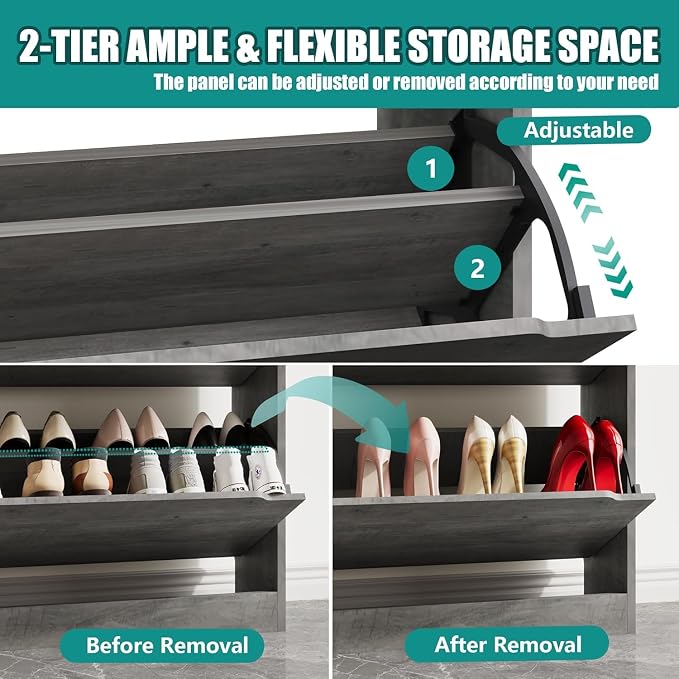 Xixini Shoe Storage Cabinet for Entryway - Image 4
