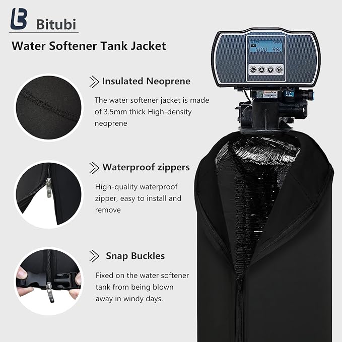 Bitubi Water Softener Neoprene Sweat Jacket, Outdoor Water Softener and Filter - Image 4