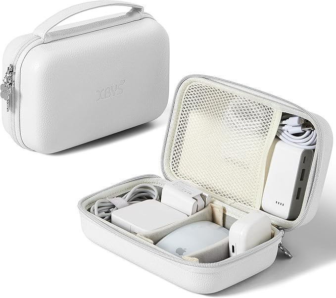 Charger Case for Macbook, Portable Tech Electronic Organizer Bag, Small Travel by Linpr