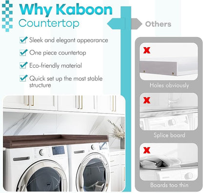 Kaboon Washer Dryer Countertop, Melamine Countertop - Image 5