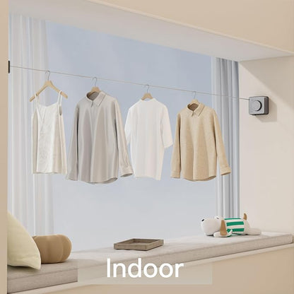 Retractable Clothesline Indoor Outdoor, Clothes Line Retracting Indoor - Image 6