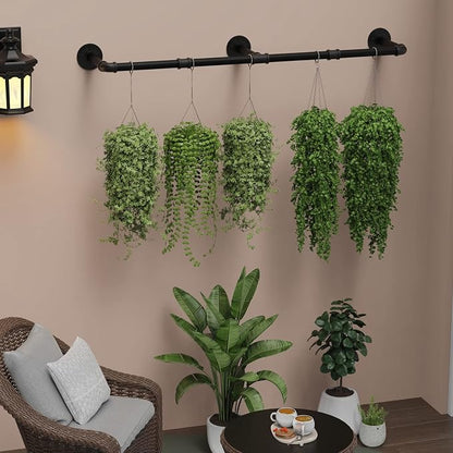 Wall Mounted Clothes Rack 60in, Industrial Pipe Clothing Racks Wall Mount - Image 4