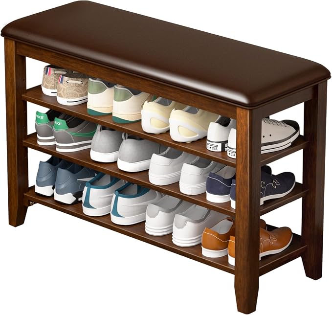 Taitiy Entryway Shoe Storage Bench, Shoe Organizer Bench by Taitiy