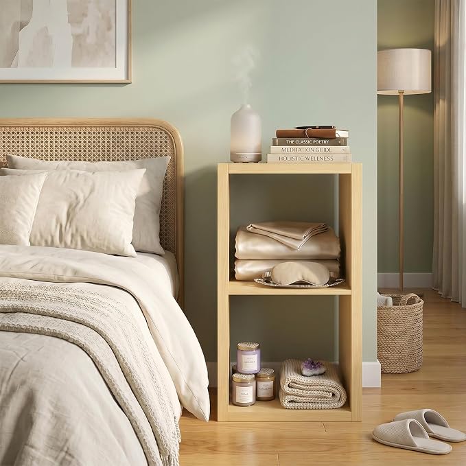 CTESNE【Wooden 2 Cube Storage Organizer Shelf - Image 2
