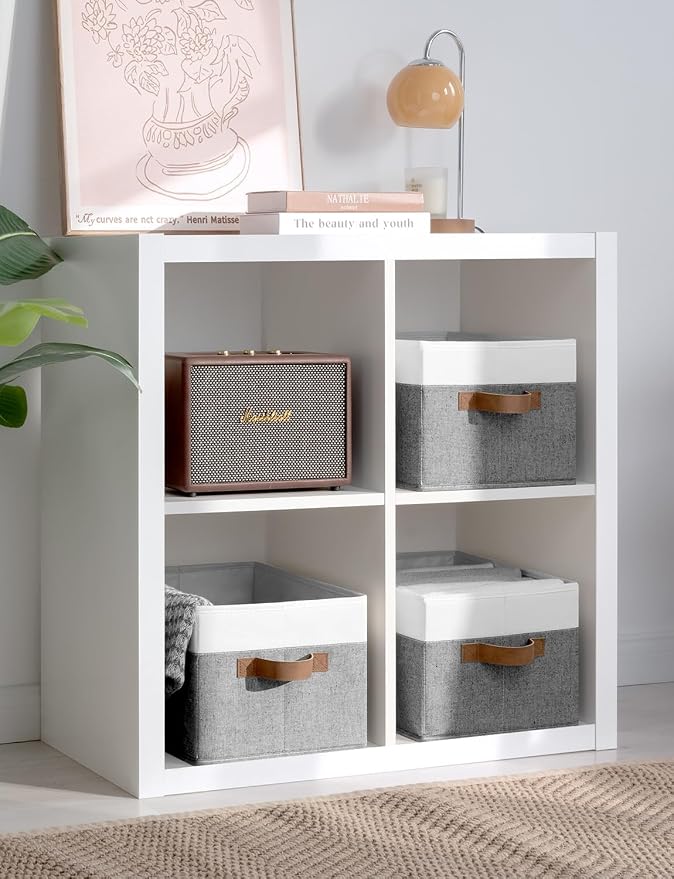 StorageWorks Storage Baskets for Shelves, Foldable Fabric Closet Storage Bins - Image 7