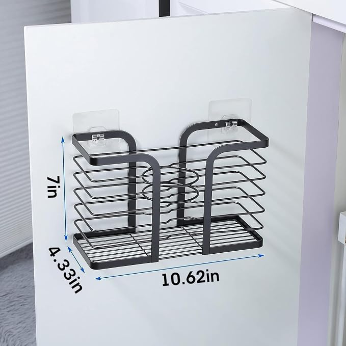 YIGII Hair Dryer Holder/Hair Tool Organizer Wall Mount - Image 6