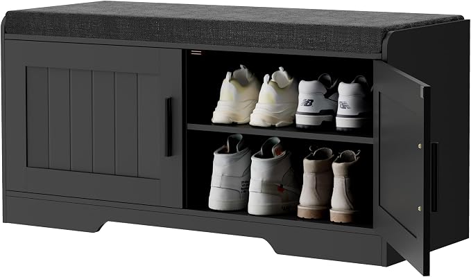 Homleke 2-Tier Storage Bench, Shoe Bench - Image 9