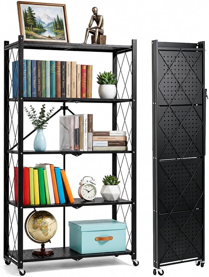 COKIHOM 5 Tier Foldable Storage Shelf by Unknown