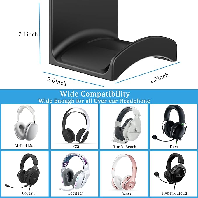 SOKUSIN Headphone Stand Headset Holder - Image 6