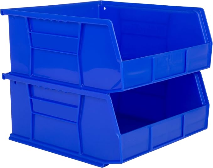HE HUDSON EXCHANGE 11" x 11" x 5" Plastic Stackable Storage Bin - Image 2