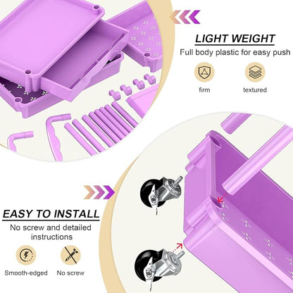 Goovilla 3 Tier Rolling Utility Cart Organizer - Image 3