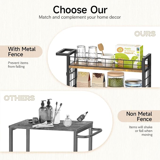 LASZOLA Slim Storage Cart Narrow Shelving Unit - Image 4