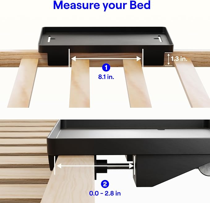 BedShelfie Bedside Shelf for Dorm Room Bunk Bed & Top Bunk, College Dorm Room - Image 5