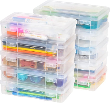 IRIS USA Pencil Case Boxes, |Made in USA|, Plastic Bead Organizing Containers by IRISUSA