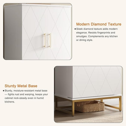 Saudism Pantry Cabinet, Large Cupboard - Image 4