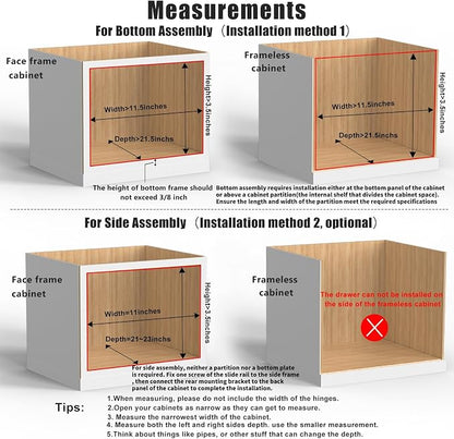Mulush 10”W x 21”D x 3”H Soft Close Slide Out Wood Drawer Organizer - Image 3