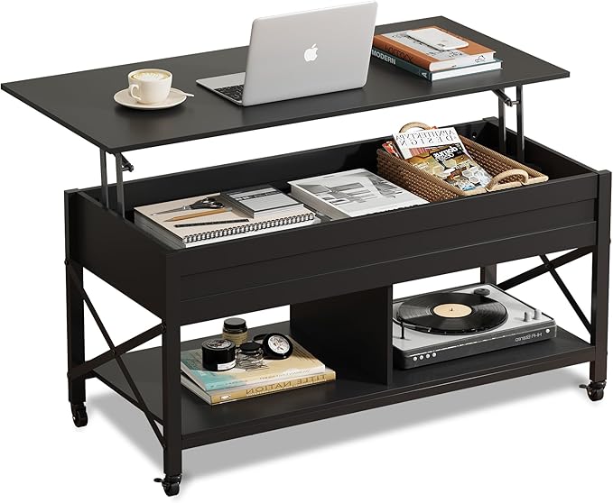 WLIVE Coffee Table, 41.3" Lift Top Coffee Table by WLIVE