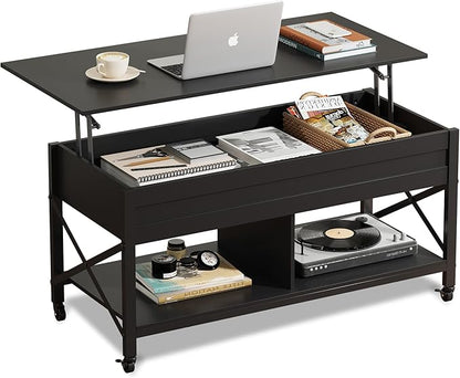 WLIVE Coffee Table, 41.3" Lift Top Coffee Table by WLIVE