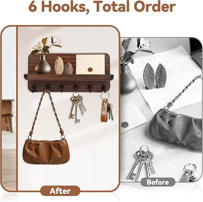 Key Holder for Wall, Mail Organizer Wall Mount - Image 3