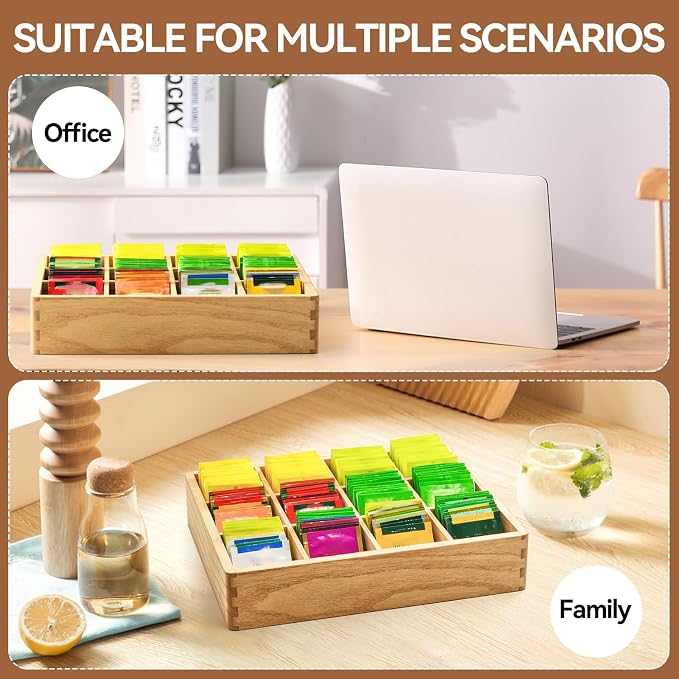 KIRIGEN Wooden Tea Bag Organizer - Image 6