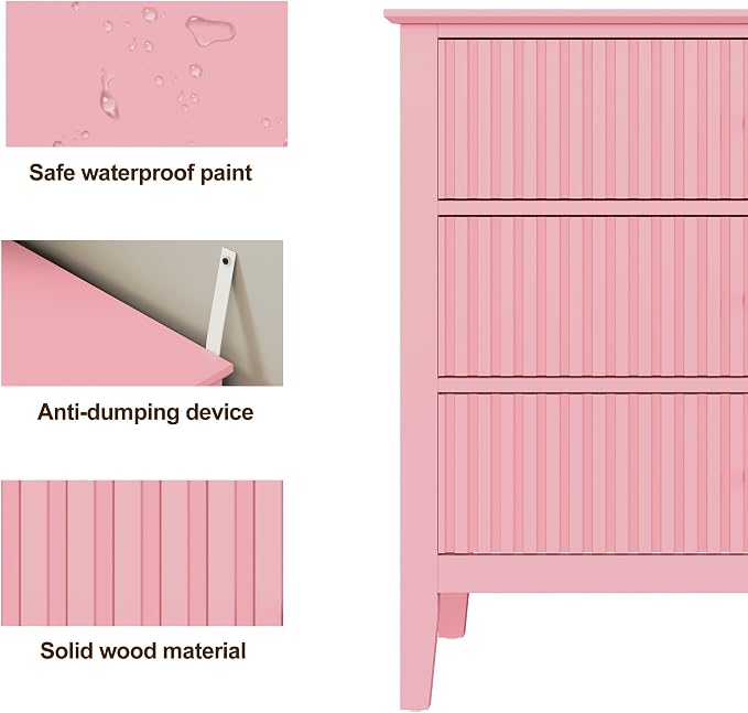 RoyalCraft Fluted 32 inch Wide Nightstand - Image 6