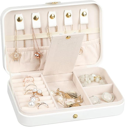 Small Jewelry Box, Travel Jewelry Case Portable Jewelry Boxes - Image 5