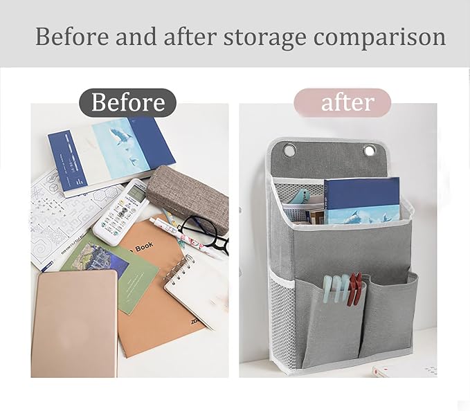 2-Pack Hanging Storage Organizer, Over The Door Hanging Bags/Wall Baskets - Image 5