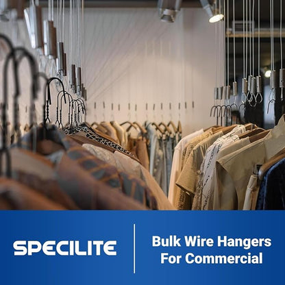 SPECILITE Wire Metal Clothes Hangers Bulk 50 Pack - Image 7