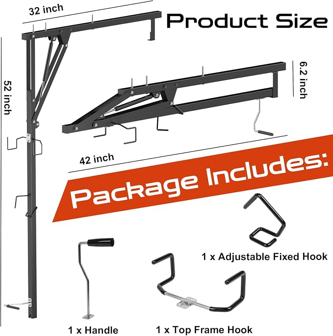Vanesa Hydraulic Bike Ceiling Mount - Image 3