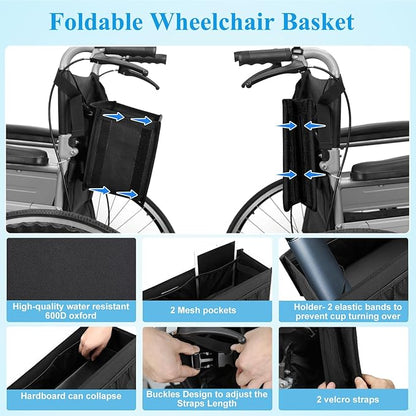 Dotday Wheelchair Backpack, Wheelchair Basket - Image 3