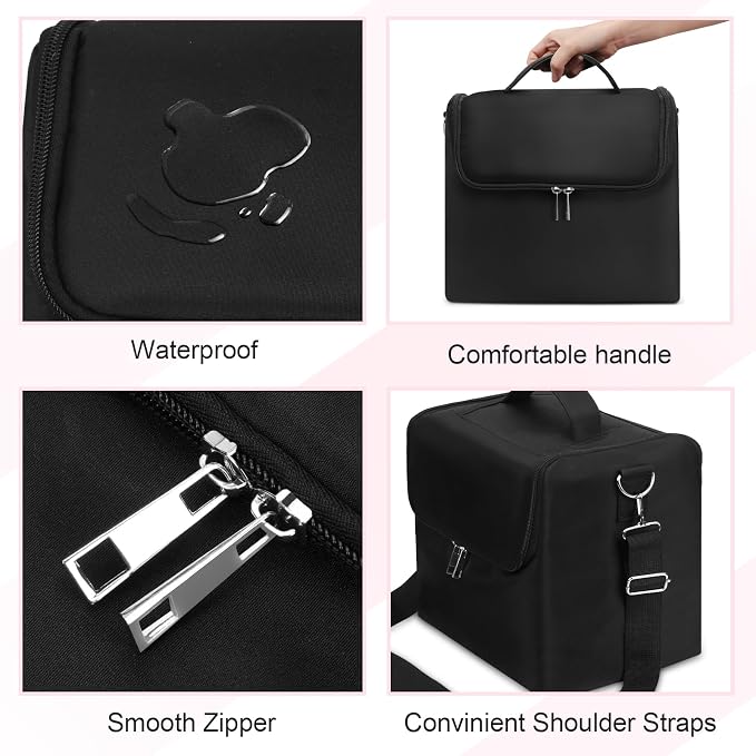 Large Makeup Carrying Train Case - Image 5