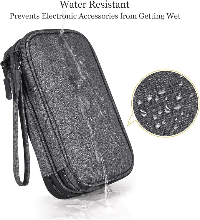 CAAORDKSO Electronics Organizer Case, Cable Organizer Bag Waterproof Electronic - Image 2