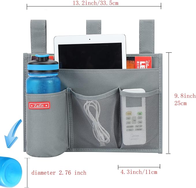 Hanging Bedside Caddy, Bedside Storage Organizer - Image 3