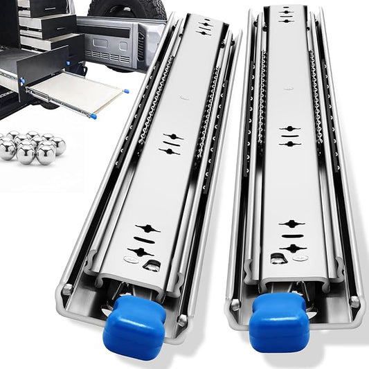 YENUO Locking Heavy Duty Drawer Slides Full Extension 12–40 Inch 250 LB | Side by YENUO