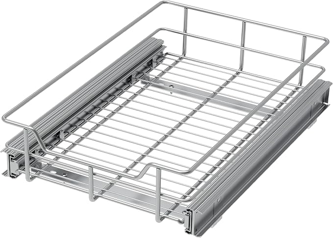 Pull Out Cabinet Organizer 14" W X 17" D, Slide Out Drawers by STORKING