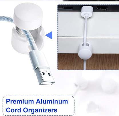 3 Sets Charger Holders for Cords, Adhesive Metal Cord Clips, Cable Management - Image 5