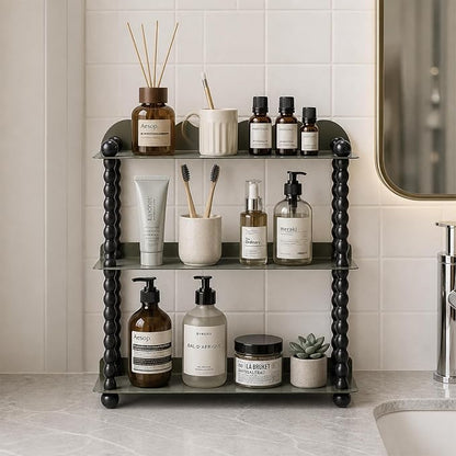 3-Tier Bathroom Counter Organizer, Water Proof Countertop Shelf | Vintage - Image 9