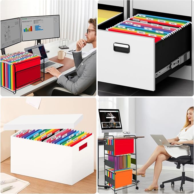 12 Pack Hanging File Folders, Letter Size - Image 7