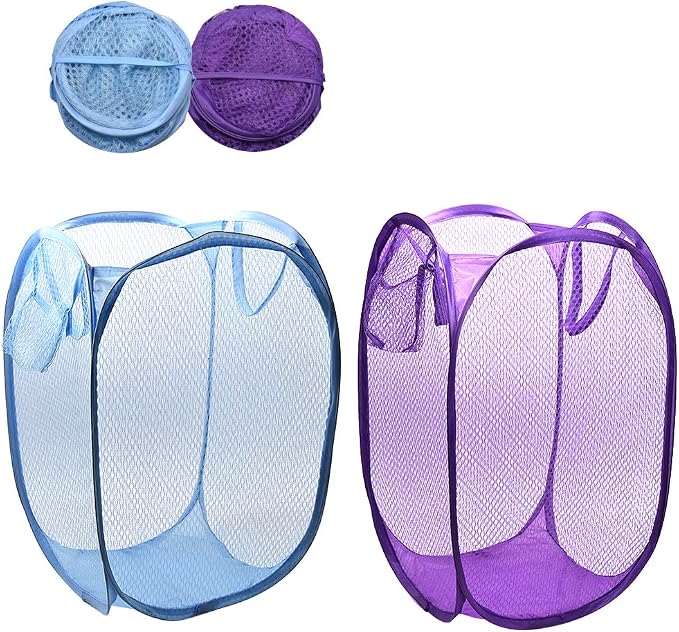 RZJZGZ Foldable Pop-Up Mesh Laundry Hamper by RZJZGZ