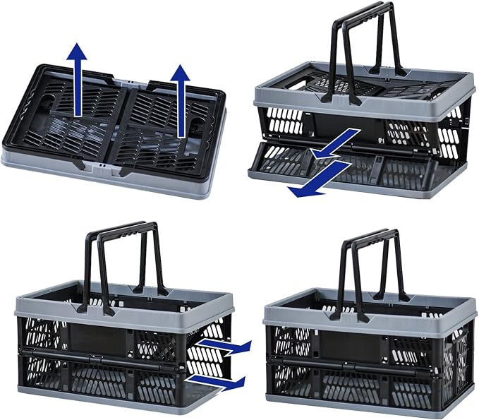 ZHJINGYU crates for storage, foldable crate - Image 3